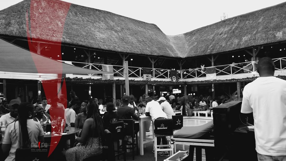 Pili Pili poolside lounge sunset Kigali - best sunset view Kibagabaga hills